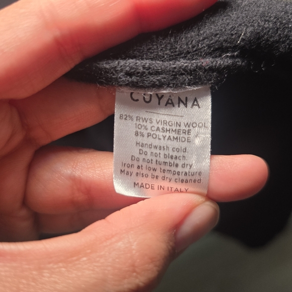 Cuyana Sweater Cardigan RWS Cashmere Blend Luxury Brand Made in Italy - Picture 5 of 6